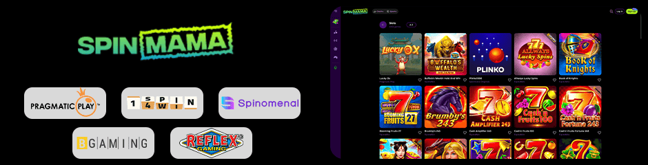 spin mama casino jeux et logiciels