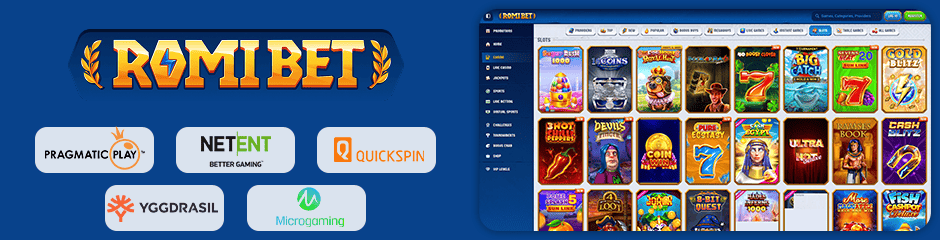 romibet casino jeux et logiciels