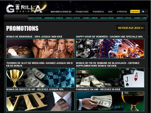 Gorilla Casino games