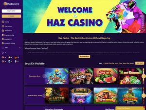 Haz Casino website