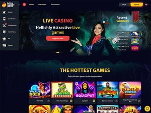 Hell Spin Casino website