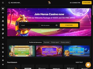 Horus Casino website