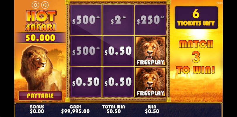 Hot Safari Scratchcard