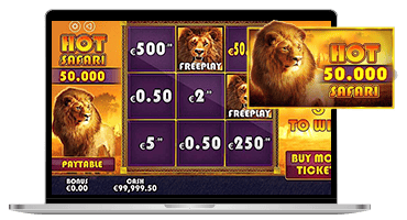 jeux casino grattage hot safari scratchcard