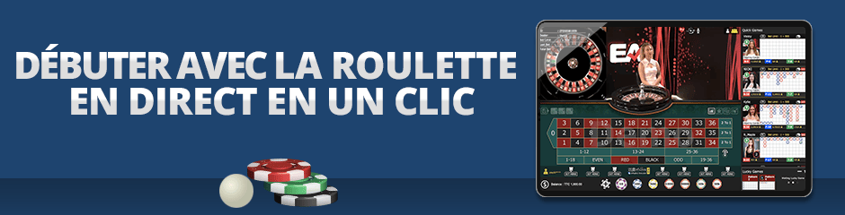 débuter à la roulette live