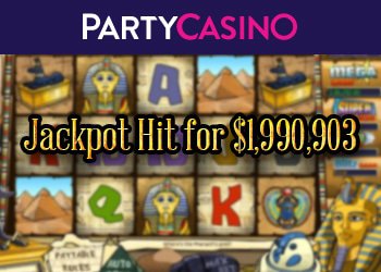 Jackpot décroché sur Party Casino