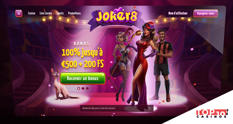 joker8 casino 50 tours gratuits
