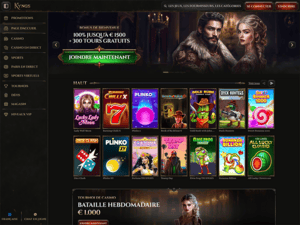 Kyngs Casino website