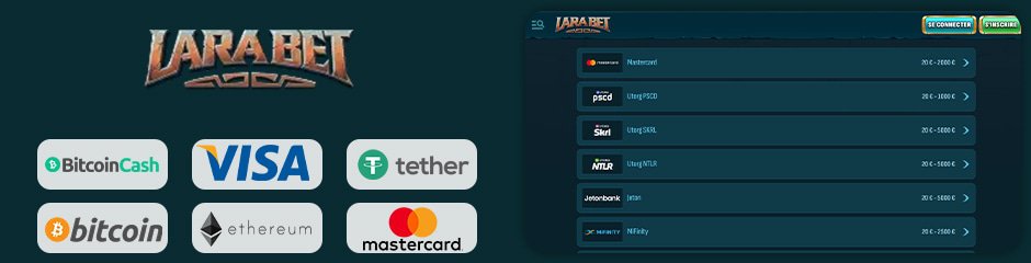 options bancaires de larabet casino