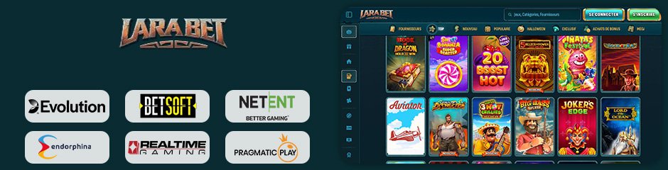 larabet casino jeux et logiciels