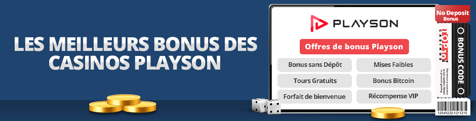 bonus de casinos playson