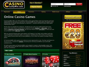 LuckyWin Casino games