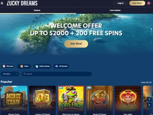 LuckyDreams Casino website