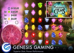 Machine a sous Mysterious Gems de Genesis Gaming enfin disponible