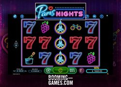 Machine a sous Paris Nights de Booming Games disponible