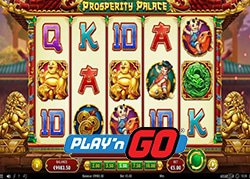 Machine a sous Prosperity Palace de Play N Go desormais disponible