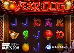 Machine a sous Year of the Dog de Genesis Gaming lancee
