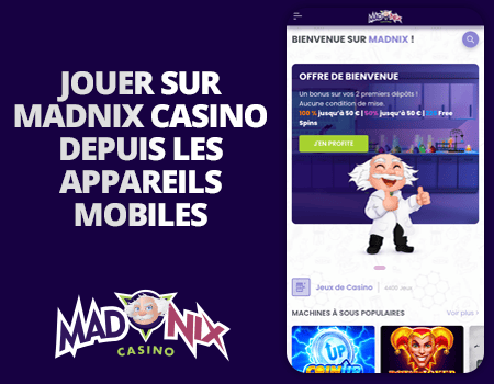 accessibilité mobile de madnix casino