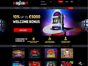 Magicazz Casino website