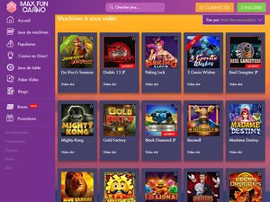 Max Fun Casino games