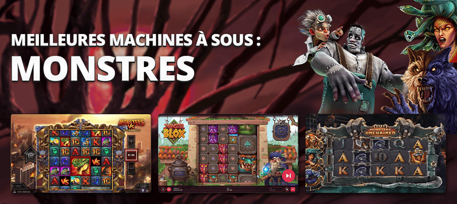 meilleures machines à sous monstres