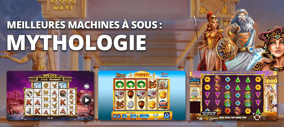 meilleures machines à sous mythologie