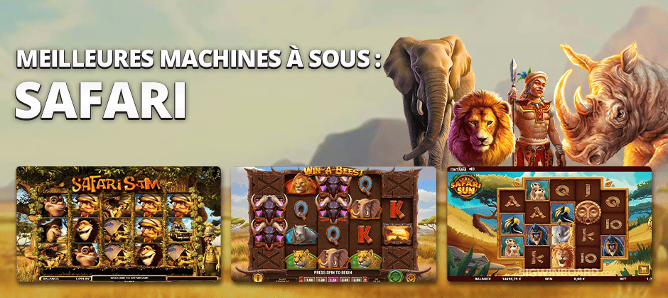 meilleures machines à sous safari