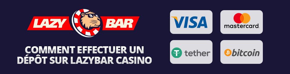 moyens de paiement sur lazy bar casino