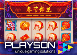 Nouvelle machine à sous Dancing Dragon Spring Festival de Playson