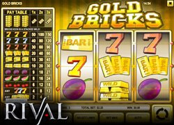 Nouvelle machine a sous Gold Bricks de Rival deja disponible