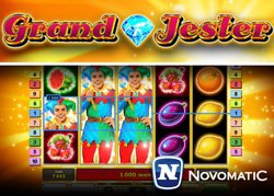 Nouvelle machine a sous Grand Jester de Novomatic deja disponible