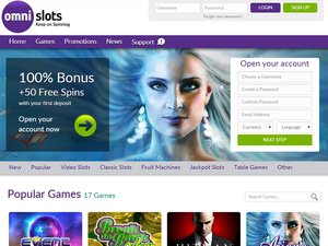 Omni Slots Casino website