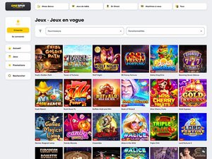 One Spin Casino games