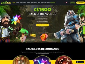 PalmSlots Casino website