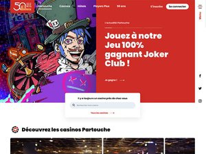 Partouche Casino website