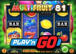 Play'N Go lance bientôt la machine à sous Multifruit 81