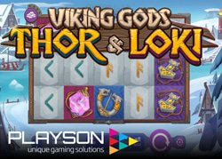 Playson annonce la machine a sous Vikings Gods Thor and Loki