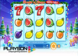 Playson lance sa machine a sous Fruits n Stars Holiday Edition