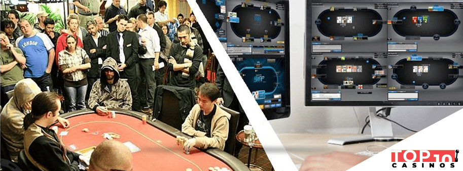 poker en direct vs poker en ligne