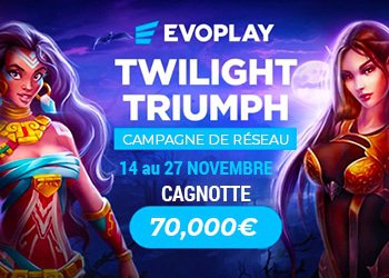 pourquoi rejoindre le tournoi evoplay twilight triumph sur horus casino