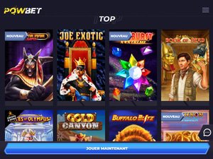 PowBet Casino games