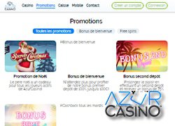 Profitez de la promotion de Noël sur Azur Casino