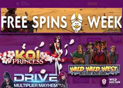 Promotion Free Spins Week de Wild Sultan Casino