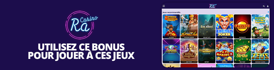bonus pour jouer aux meilleurs jeux