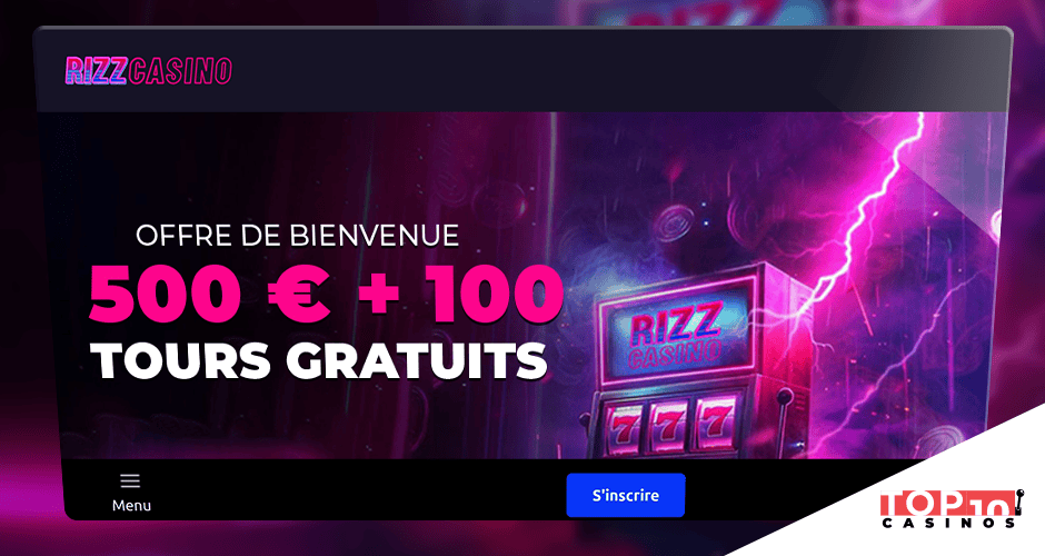 rizz casino 100 tours gratuits