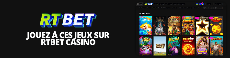 meilleurs jeux disponibles sur rtbet casino