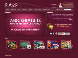 Ruby Fortune Casino website