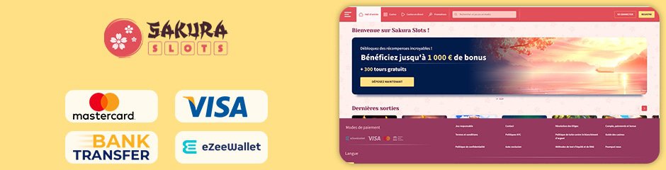 options bancaires de sakura slots casino