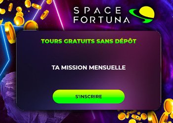 obtenez des free spins sans dépôt pour la promo de space fortuna casino