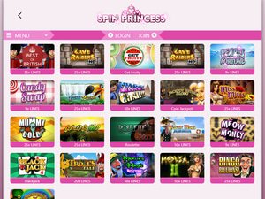 Spin Princess Casino games